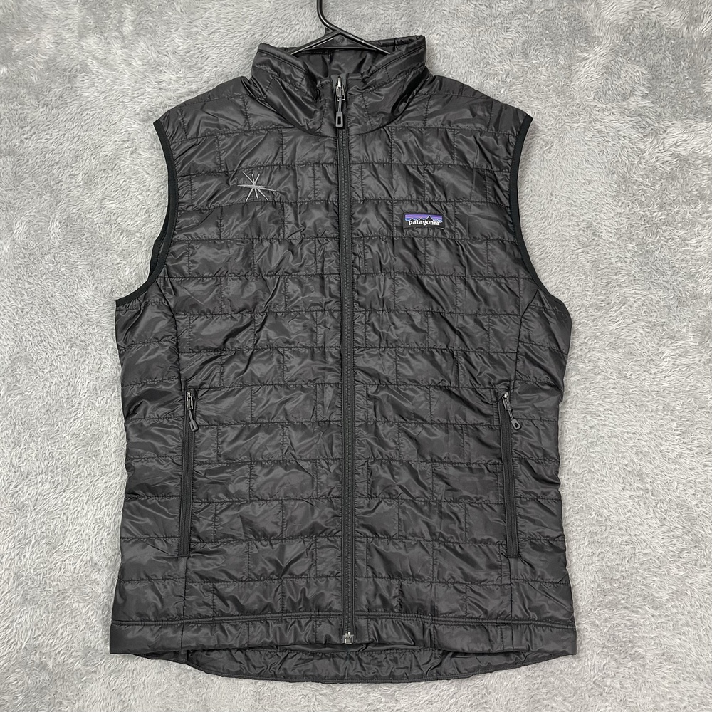 Patagonia Nano Puff Vest Mens Medium Black PrimaLoft Insulated Packable -Read